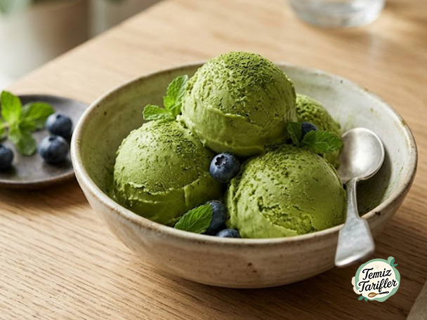 Lezzetli İki Malzemeli Vegan Matcha Dondurma Tarifi