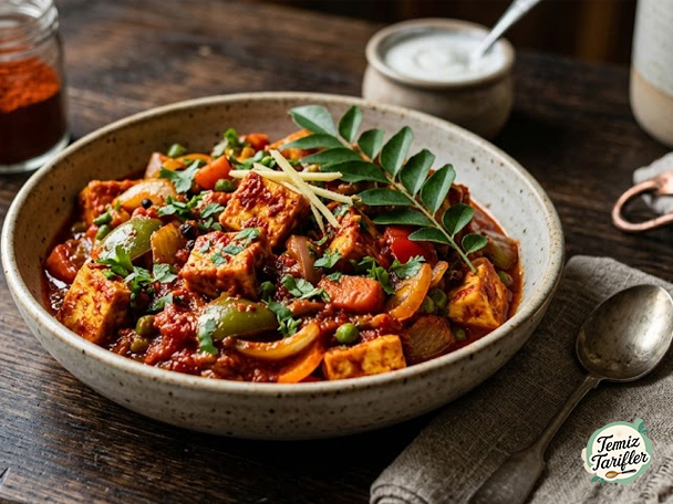Paneer Ghee Kavurma – Tofu and Vegetables in Spicy Pepper Sauce Recipe - Easily Prepare at Home