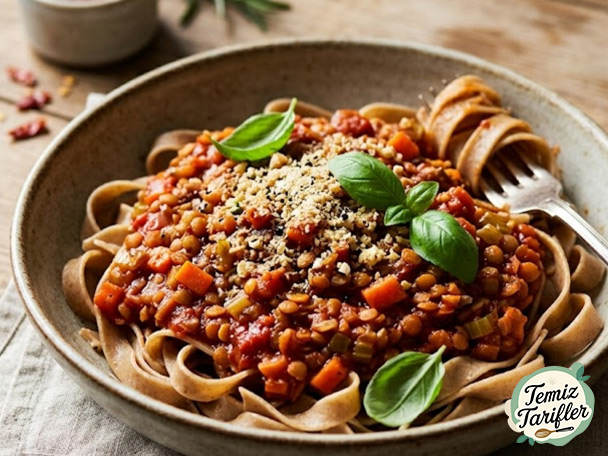 Vegan Bolognese from Red Lentils - Delicious and Easy!