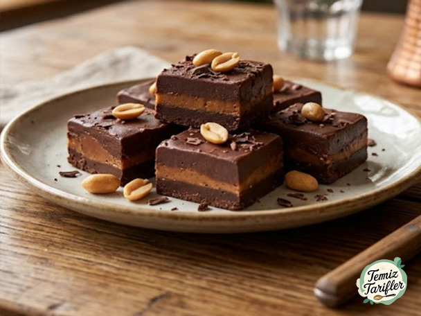 Chocolate Peanut Butter Fudge - A Miracle with Two Ingredients