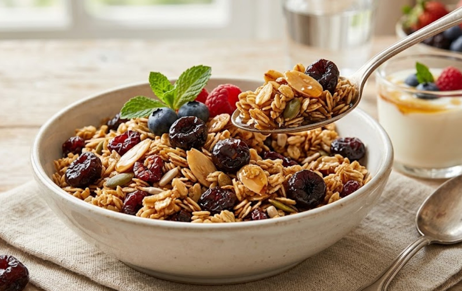 Granola de Almendras con Jarabe de Arce - Crujiente y Deliciosa