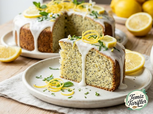 Vegan Limonlu Haşhaş Tohumlu Kek - Kolay ve Ferahlatıcı