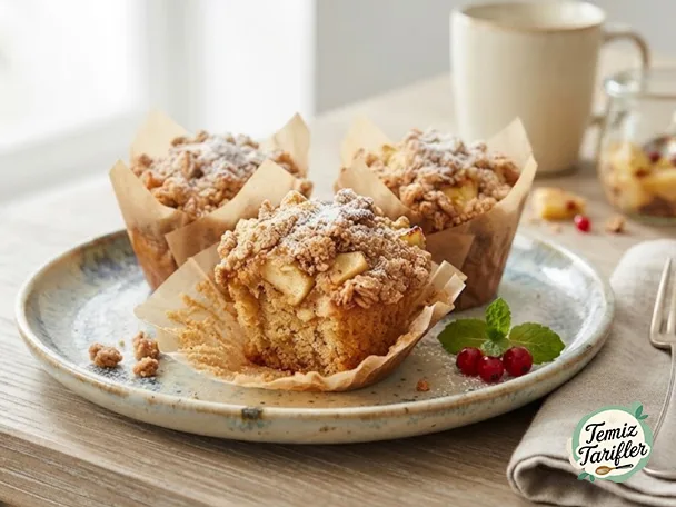 Bir Kez Deneyin, Hep Yapacaksınız: Vegan Elmalı Muffinler