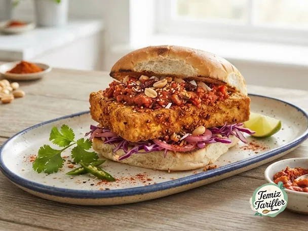 The Best Roasted Garlic Spicy Coconut Tofu Sandwich (Vada Pav Chutney Tofu) Recipe You've Tried