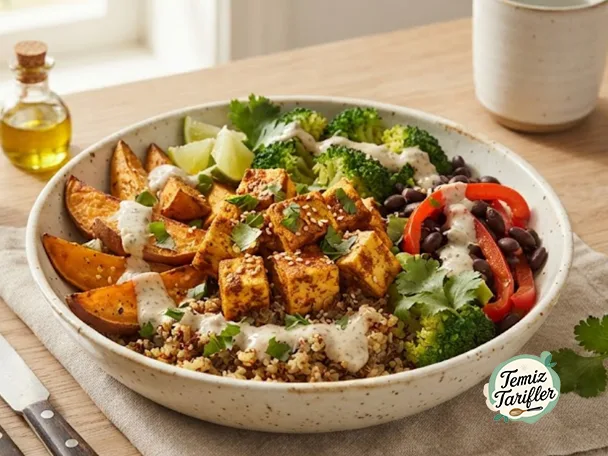 Tazón de Tofu Picante y Batatas que No Podrás Resistir Probar