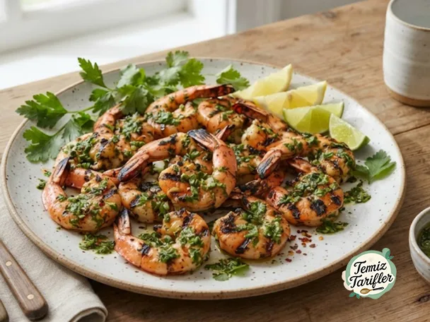 Evde Lezzetli Izgara Chimichurri Karidesi Tarifi