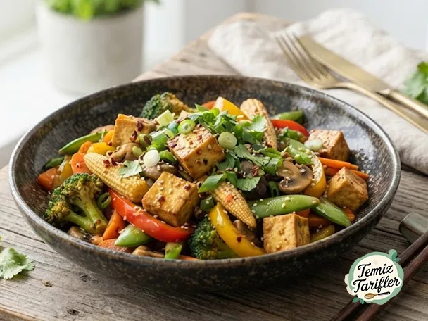 Evde Sebzeli ve Tofu Yemeği Tarifi