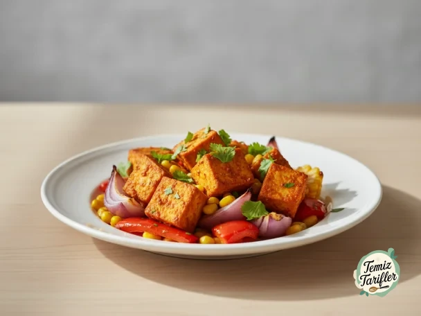 Oven-Baked Peri-Peri Tofu and Vegetables - Delicious and Easy!
