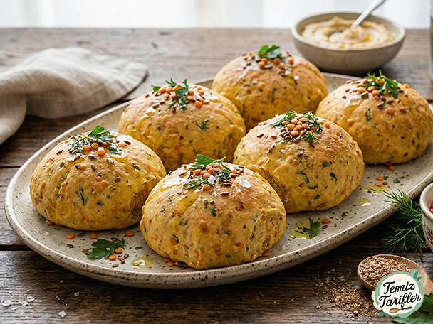 Red Lentil Bread Rolls
