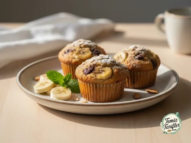 Güne Enerjik Başlayın: Muzlu Proteinli Muffinler