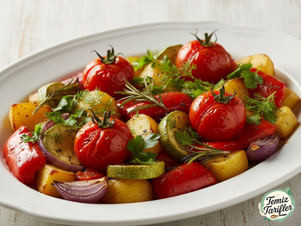 Oven-Baked Mixed Vegetables