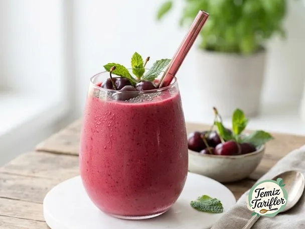 Kirazlı Smoothie Keyfi - Evde Kolay Hazırlayın