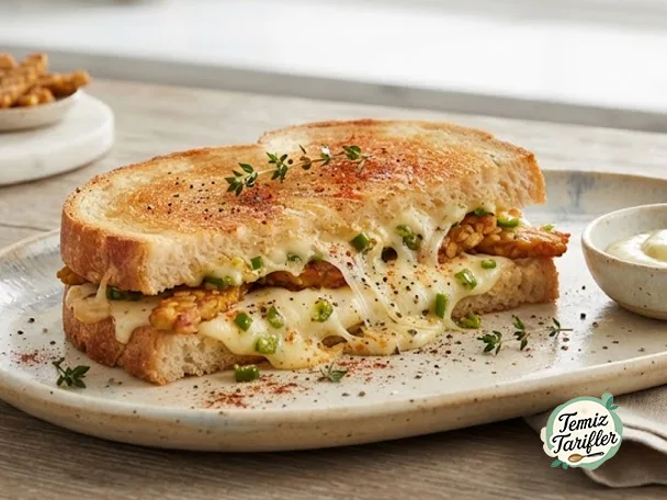 Kıtır Limonlu Tempeh ile Acılı Peynirli Tost Nasıl Yapılır? Lezzetli Tarif
