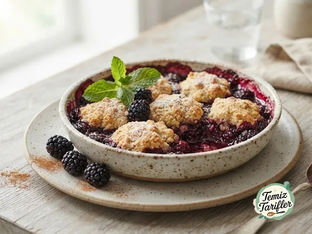 Receta Fácil y Deliciosa de Cobbler de Moras Sin Gluten