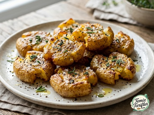Bir Kez Deneyin, Hep Yapacaksınız: Gevrek Vegan Ezilmiş Patatesler