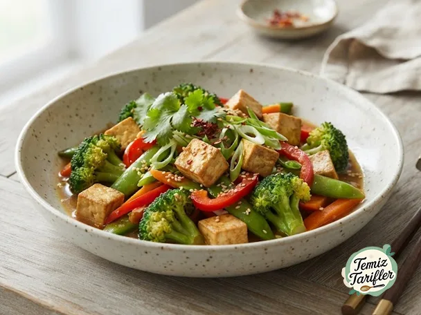 Lezzet Dolu Brokoli Tofu Sote Tarifi