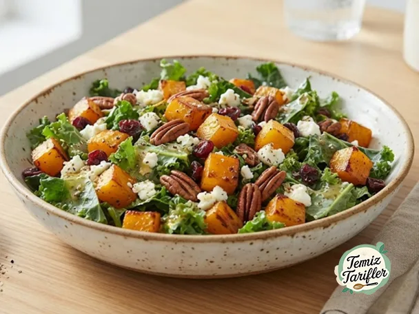 Flavorful Roasted Pumpkin and Kale Salad