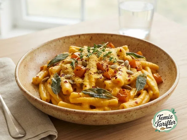 Lezzet Dolu Vegan Balkabaklı Makarna