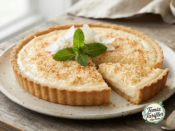 Deliciosa receta de tarta de crema de coco sin gluten