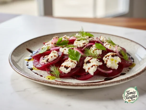 Delicious Beetroot Salad with Goat Cheese and Balsamic Dressing
