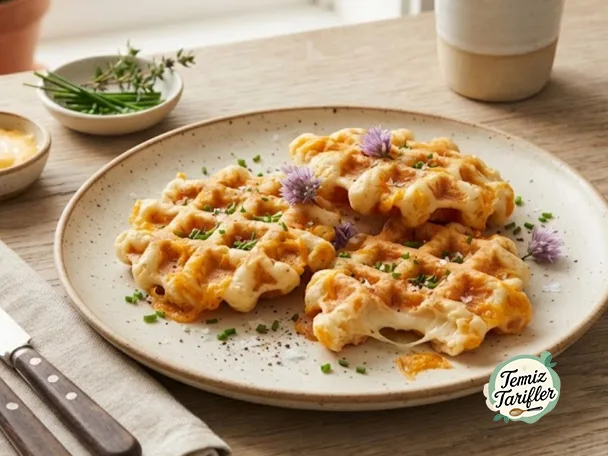 Lezzetli Peynirli Mochi Waffle'ları Nasıl Yapılır? | Temiz Tarifler