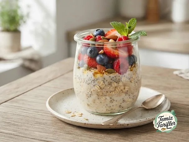 Lezzetli ve Kolay Glutensiz Gece Yulafı Tarifi
