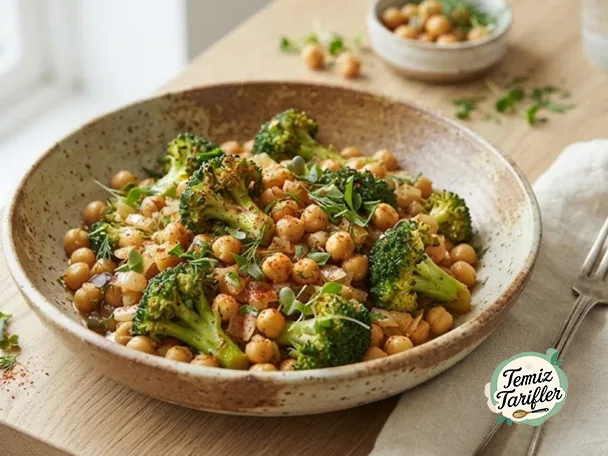 Lezzetli Vegan Nohut ve Brokoli Sote Tarifi