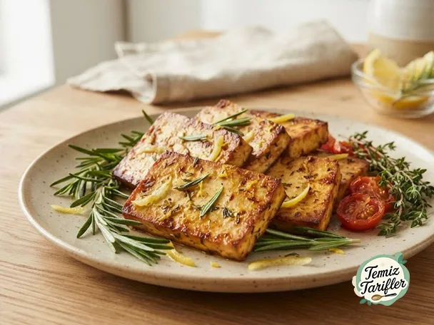 Limon Marineli Fırında Tofu Dilimleri Tarifi