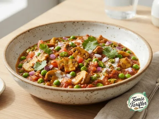 Mantarlı Bezelye Masala Tarifi - Evde Kolayca Hazırlayın
