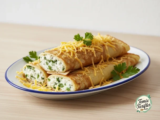 Cheddar Cheese and Parsley Crepe