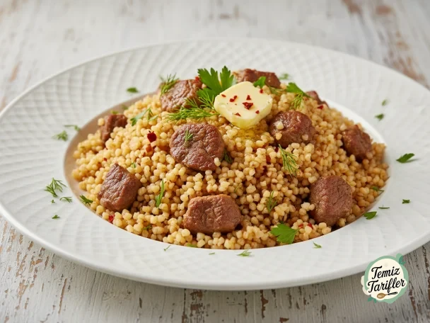 Pilaf de bulgur con carne