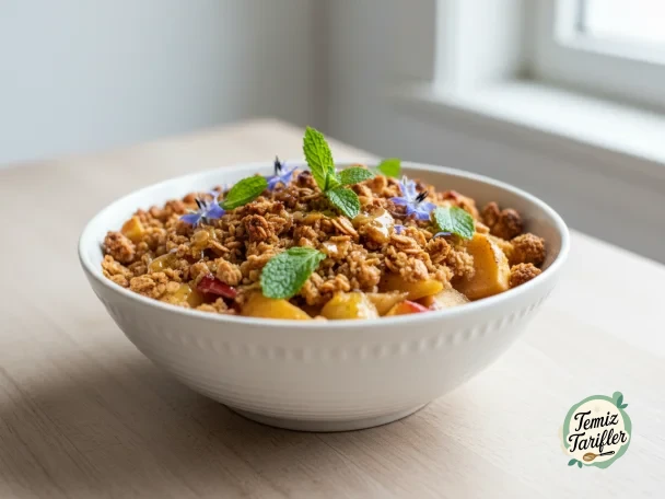 Crumble de manzana saludable