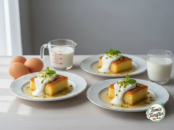 Syrup-soaked Semolina Dessert