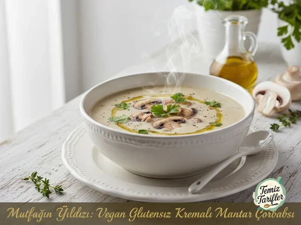 Vegan Gluten-Free Creamy Mushroom Soup