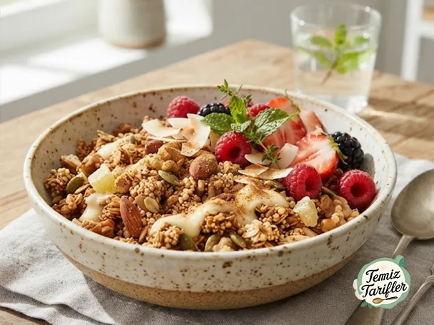 Nuzest'ten Lezzetli Zencefilli Granola Tarifi (Glutensiz)