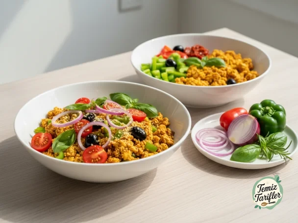 Pizza Esintili Vegan Kahvaltı Kaseleri Tarifi