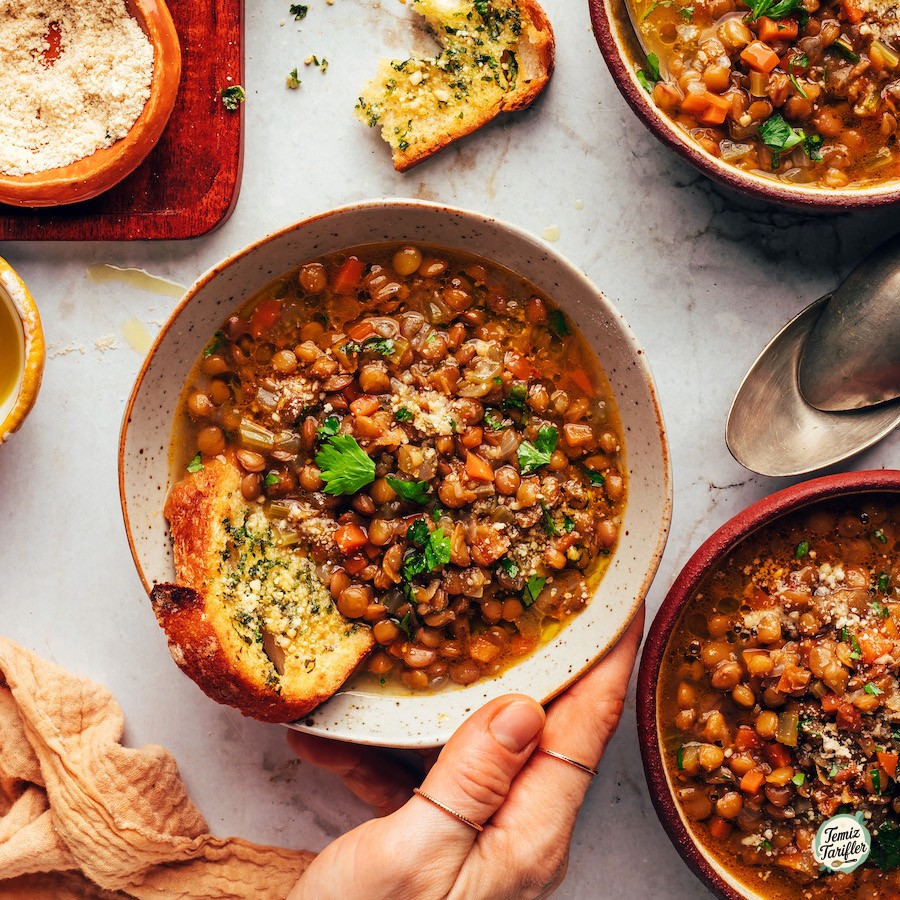 Итальянский чечевичный суп (Zuppa di Lenticchie)