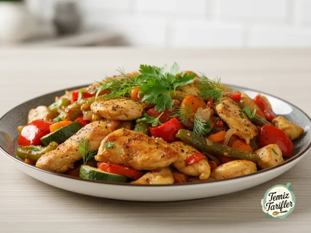 Chicken and Vegetable Delight in a Pan