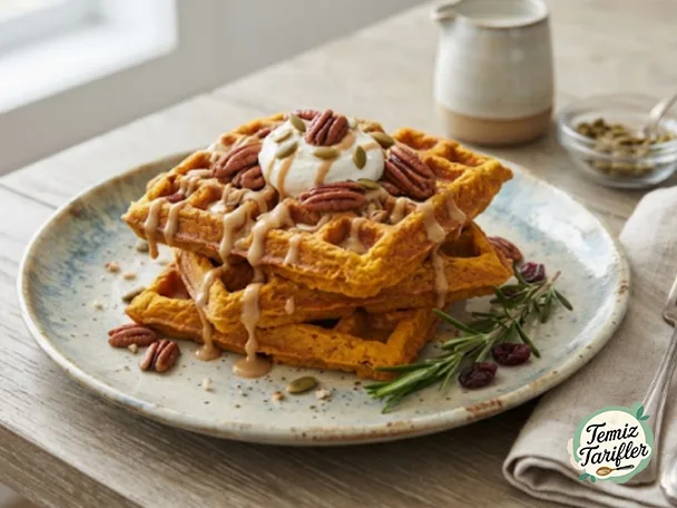 Vegan Balkabaklı Waffle'lar Evde Yapılır mı? İşte Tarifi!