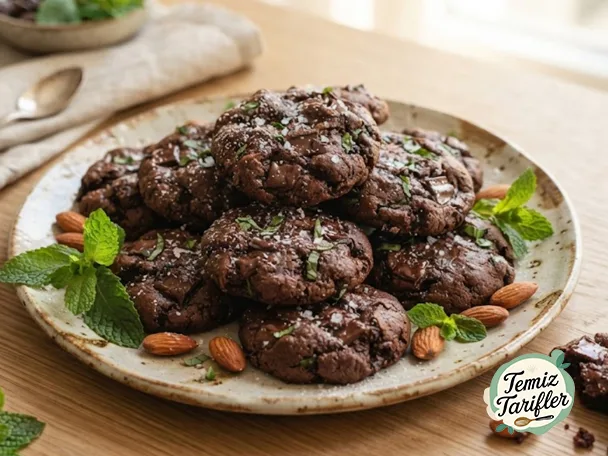 Vegan Çikolatalı Naneli Kurabiyeler - Misafir Sofrasının Vazgeçilmezi