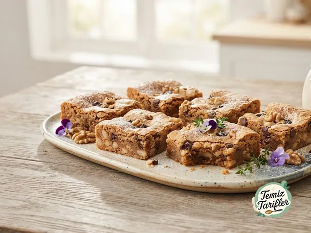 Yoğun Beyaz Fasulye Blondies - Soya ve Fındık İçermez Evde Yapılır mı? İşte Tarifi!
